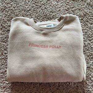 Princess Polly Beige Sweatshirt